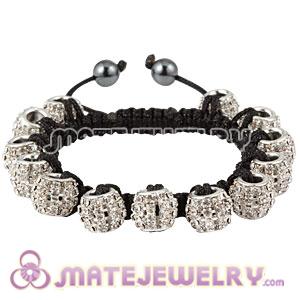 Handmade Sambarla Style Bracelets With Clear Crystal Beads and Hematite