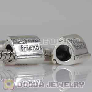 925 Sterling Silver European Style Best Friends Charm Beads