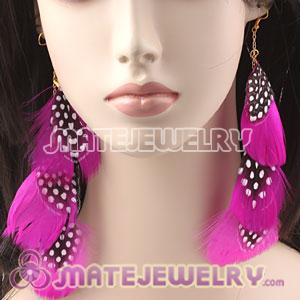 Pink Long Feather Earrings Forever 21 For Sale