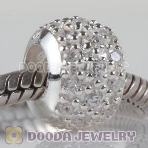 S925 Sterling Silver European Style Beads with Stone