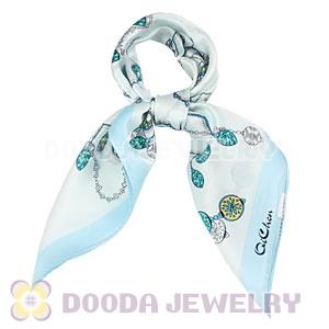 Printed Silk Scarf 50X50cm Small Square Satin Pure Silk Scarves Wholesale