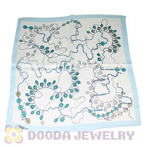 Printed Silk Scarf 50X50cm Small Square Satin Pure Silk Scarves Wholesale