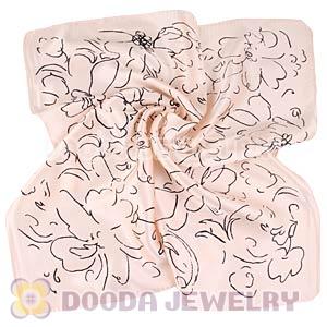 Printed Silk Scarf 50X50cm Small Square Satin Pure Silk Scarves Wholesale