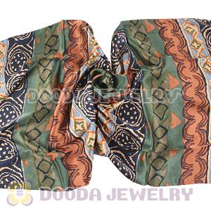 Long Oblong Fringed Silk Scarves 170×50cm Silk Scarf Painting Wholesale 