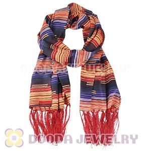 Long Oblong Fringed Silk Scarves 170×50cm Silk Scarf Painting Wholesale 