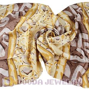 Long Oblong Fringed Silk Scarves 170×50cm Silk Scarf Painting Wholesale 