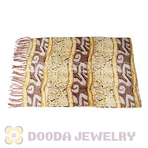 Long Oblong Fringed Silk Scarves 170×50cm Silk Scarf Painting Wholesale 