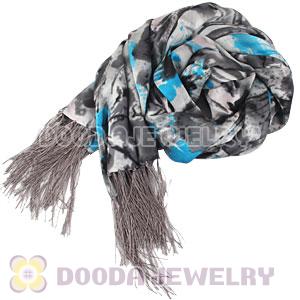 Long Oblong Fringed Silk Scarves 170×50cm Silk Scarf Painting Wholesale 