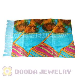 Long Oblong Fringed Silk Scarves 170×50cm Silk Scarf Painting Wholesale 