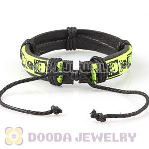 Fashion Wristbands Friendship Skull Handmade Leather Bracelets Wholesale