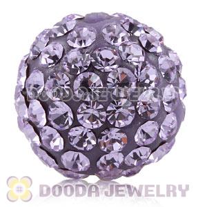12mm Pave Lavender Czech Crystal Ball Bead Wholesale