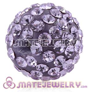 12mm Sambarla Style Pave Lavender Czech Crystal Bead 