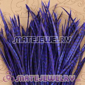 Wholesale Blue Striped Goose Biots Loose Feather Hair Extensions 