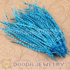 Green Striped Goose Biots Loose Feather Hair Extensions Wholesale