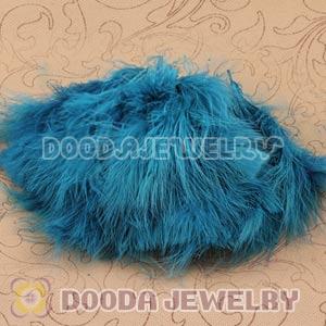 Natural Green Fluffy Short Rooster Feather Hair Extensions Wholesale
