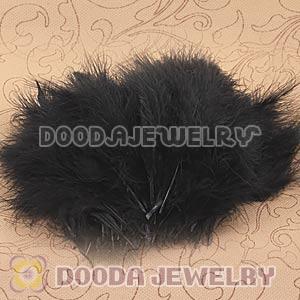 Natural Black Fluffy Short Rooster Feather Hair Extensions Wholesale