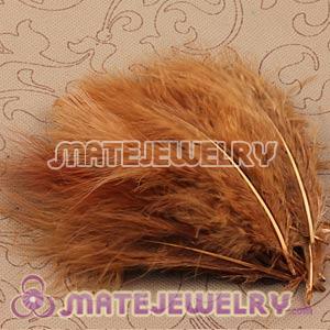 Wholesale Natural Grizzly Fluffy Short Rooster Feather Hair Extensions 