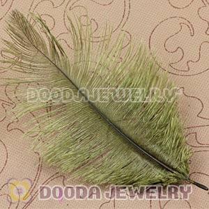 Green Plumes Big Flake Ostrich Feather Hair Extensions Wholesale