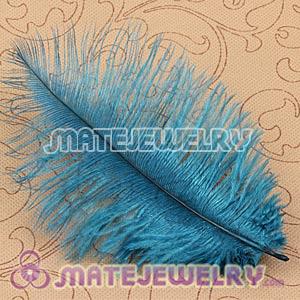 Wholesale Blue Plumes Big Flake Ostrich Feather Hair Extensions 