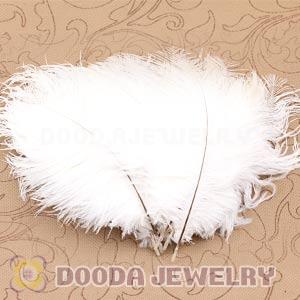 White Plumes Big Flake Ostrich Feather Hair Extensions Wholesale