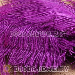 Purple Plumes Big Flake Ostrich Feather Hair Extensions Wholesale