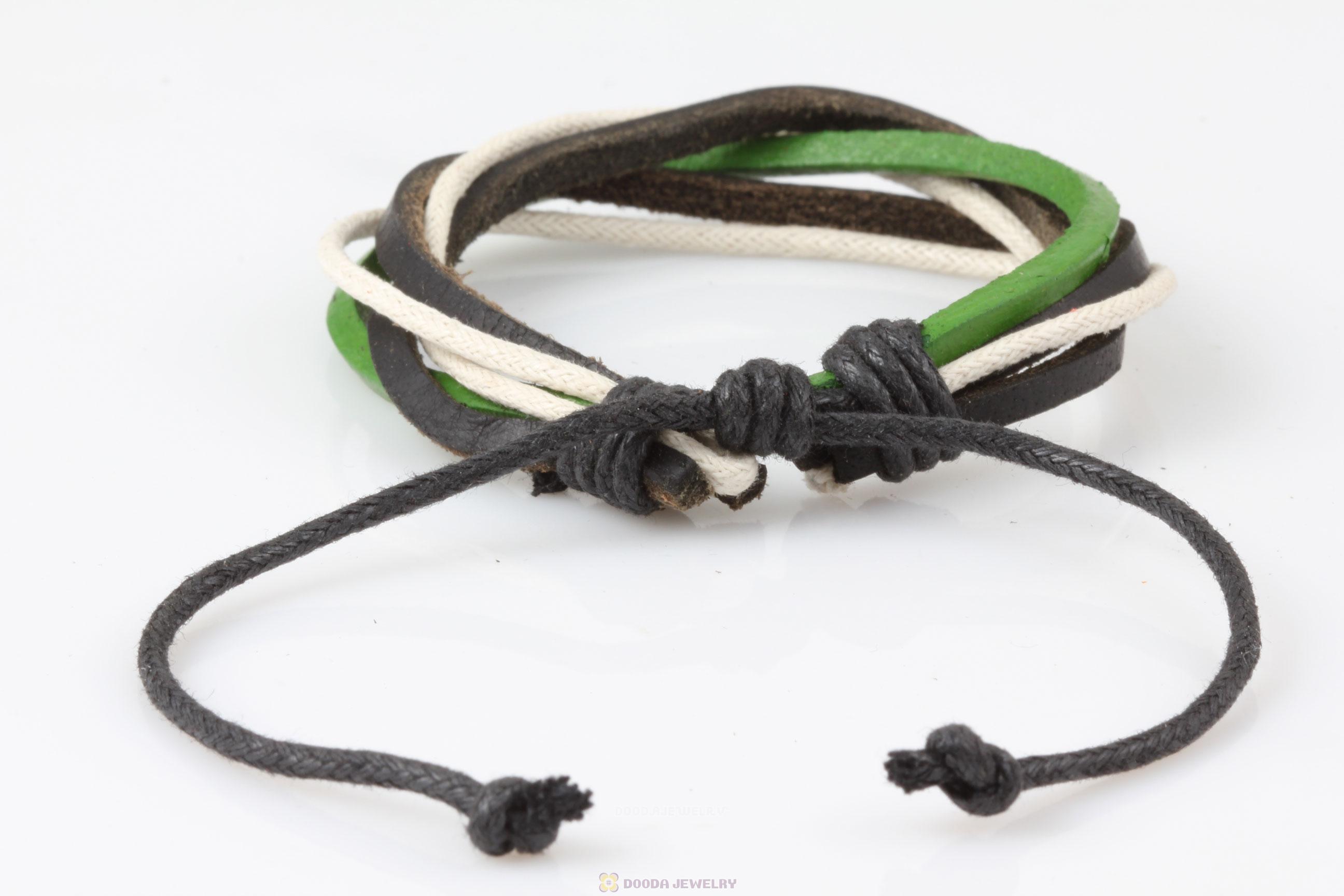 Fashion Wristbands Friendship Handmade Leather Bracelets Wholesale