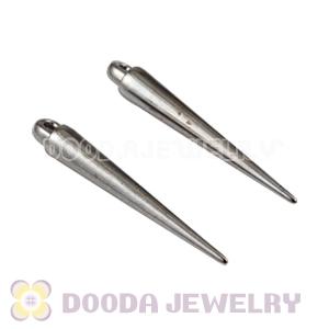 Cheap 34mm Plated Gun Black Basketball Wives Spike Beads Wholesale 