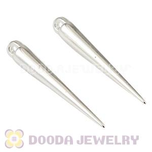 Cheap 34mm Silver Plated Basketball Wives Spike Beads Wholesale 