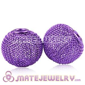 25mm Wire Mesh Ball Beads For Basketball Wives Hoop Earrings
