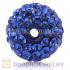 12mm Pave Blue Czech Crystal Ball Bead Wholesale