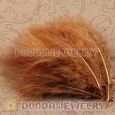 Natural Grizzly Fluffy Short Rooster Feather Hair Extensions Wholesale