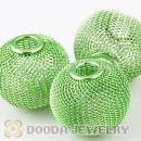 30mm Large Green Mesh Ball Beads For Basketball Wives EHoop arrings