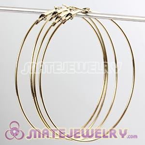 Wholesale 70mm Bronze Plated Basketball Wives Plain Hoop Earrings
