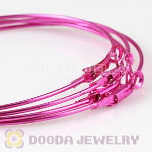 70mm Basketball Wives Peach Plain Hoop Earrings Wholesale