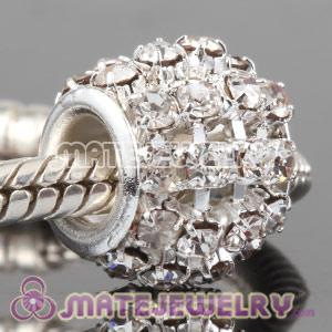 Wholesale 12mm Alloy Basketball Wives Crystal Beads 