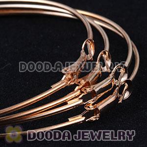 70mm Basketball Wives Rose Gold Plain Hoop Earrings Wholesale
