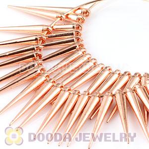 70mm Rose Gold Basketball Wives Spike Hoop Earrings Wholesale