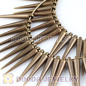 70mm Bronze Basketball Wives Spike Hoop Earrings Wholesale