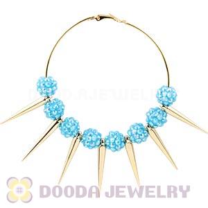 70mm Gold Basketball Wives Spike Hoop Earrings Wholesale
