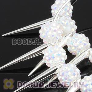 70mm Silver Basketball Wives Spike Hoop Earrings Wholesale