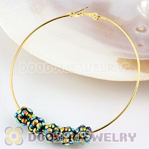 8mm Rhinestone Basketball Wives Resin Pave Beads Wholesale 