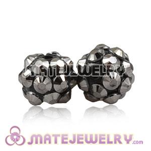 Wholesale 8mm Grey Basketball Wives Resin Beads 