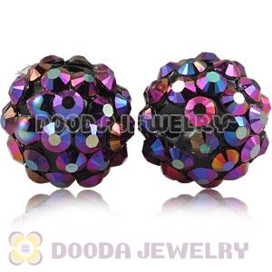 12mm Basketball Wives Resin Rhinestone Ball Beads Wholesale 