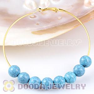 10mm Basketball Wives ABS Turquoise Beads Wholesale 