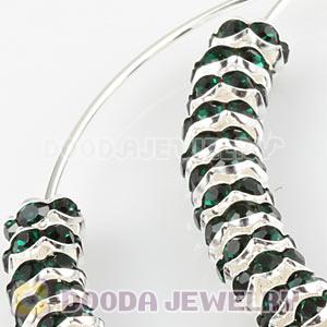 70mm Basketball Wives Crystal Spacer Hoop Earrings Wholesale 