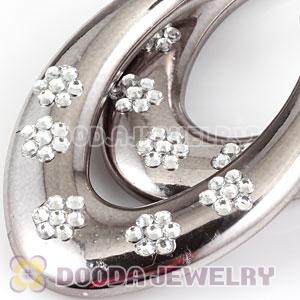 75×50mm Basketball Wives Bamboo Hoop Earrings Wholesale