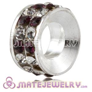 10mm Alloy Crystal Spacer Beads For Basketball Wives Earrings 