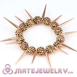 Wholesale 12mm Resin Beads Basketball Wives Spike Bracelets Cheap 