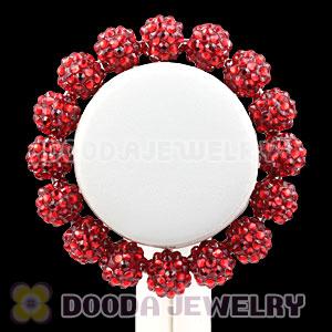 12mm Red Resin Beads Basketball Wives Bracelets Wholesale