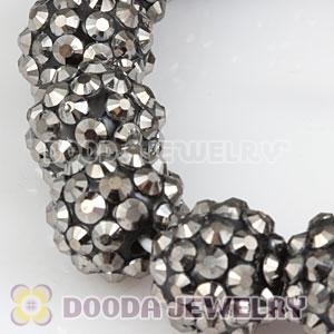 12mm Grey Resin Beads Basketball Wives Bracelet Wholesale